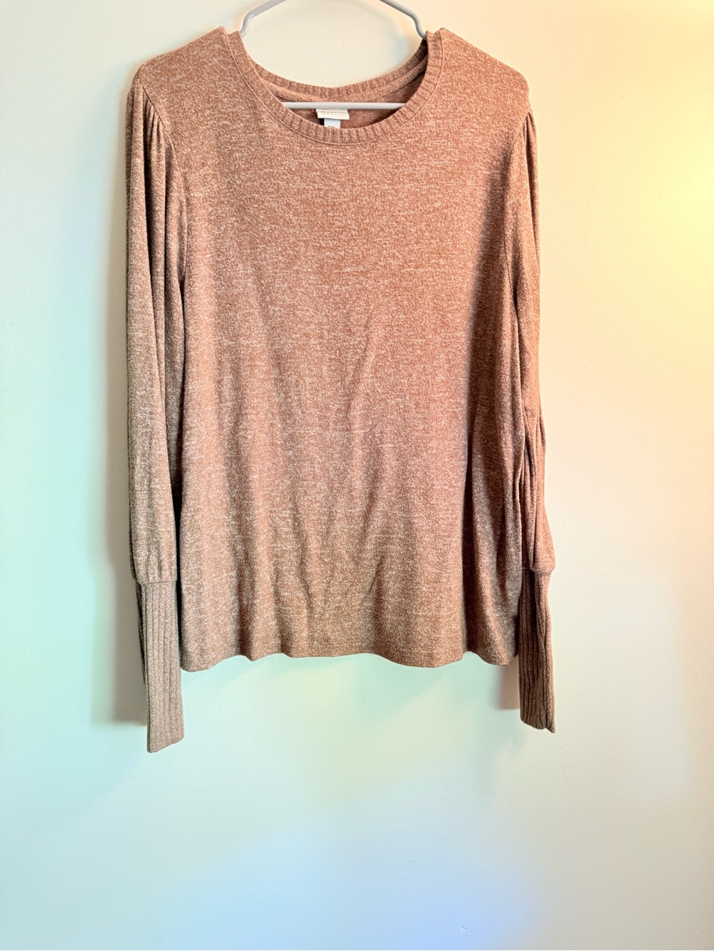 a new day Long-Sleeve Knit Top in Dusty Rose